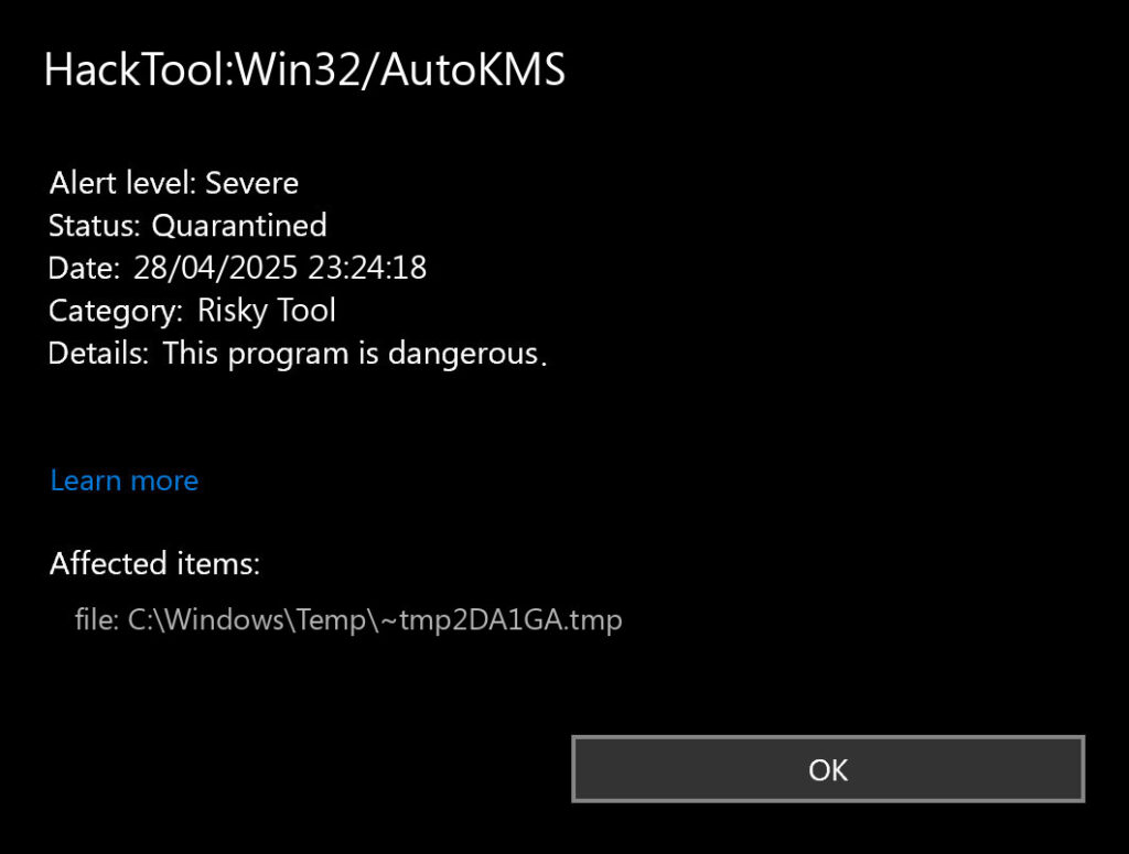 HackTool:Win32/AutoKMS