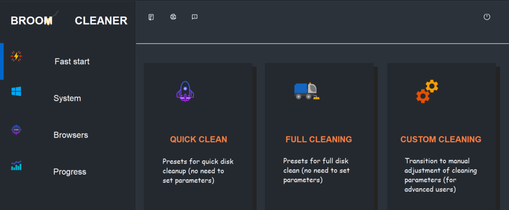Broom Cleaner App