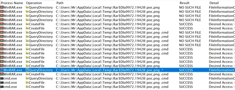 Location of file
